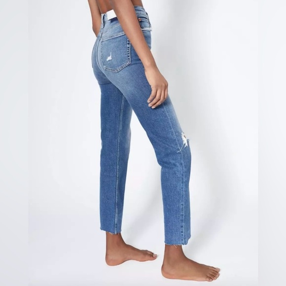 RE/DONE‎ Jeans Women’s Size 30 Ultra High Rise Stove Pipe in Vintage Indigo - Picture 2 of 15